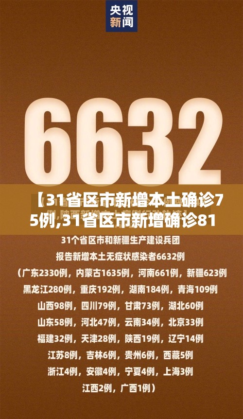 【31省区市新增本土确诊75例,31省区市新增确诊81例 本土61例】
