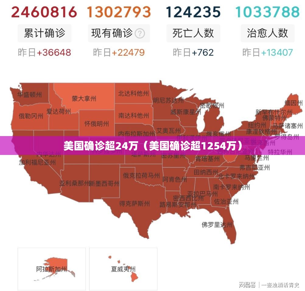 美国确诊超24万（美国确诊超1254万）