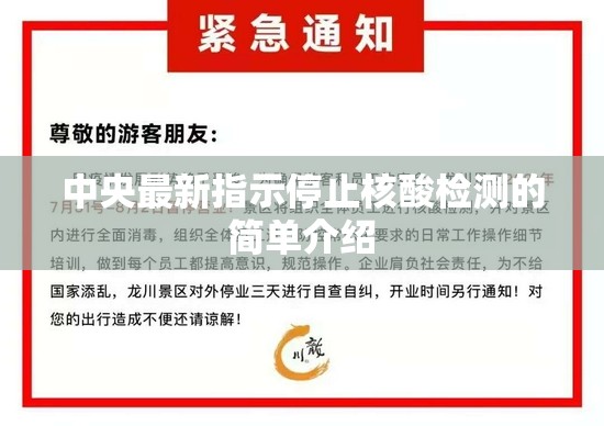 中央最新指示停止核酸检测的简单介绍