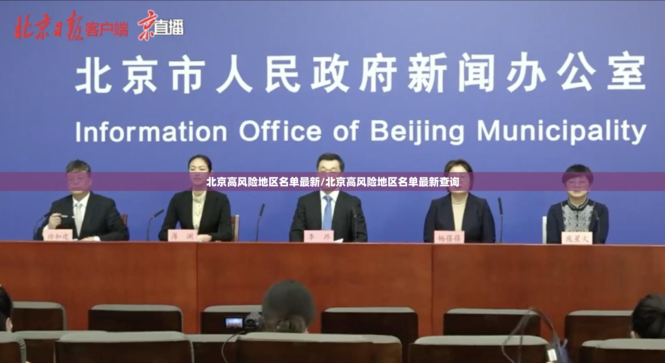 北京高风险地区名单最新/北京高风险地区名单最新查询