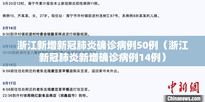 浙江新增新冠肺炎确诊病例50例（浙江新冠肺炎新增确诊病例14例）