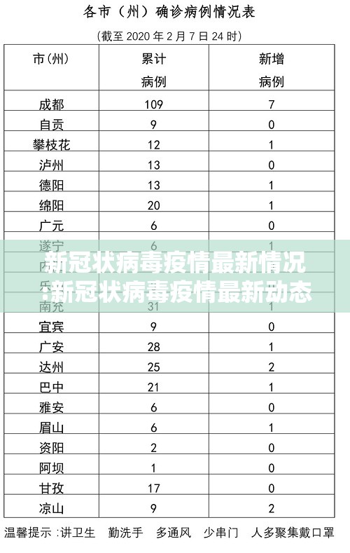 新冠状病毒疫情最新情况:新冠状病毒疫情最新动态