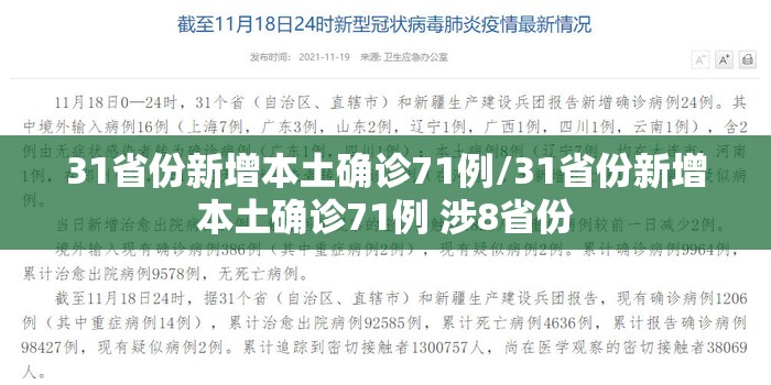 31省份新增本土确诊71例/31省份新增本土确诊71例 涉8省份