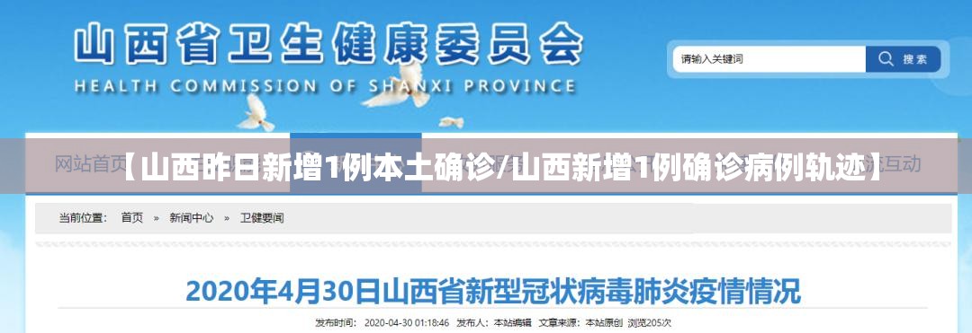 【山西昨日新增1例本土确诊/山西新增1例确诊病例轨迹】