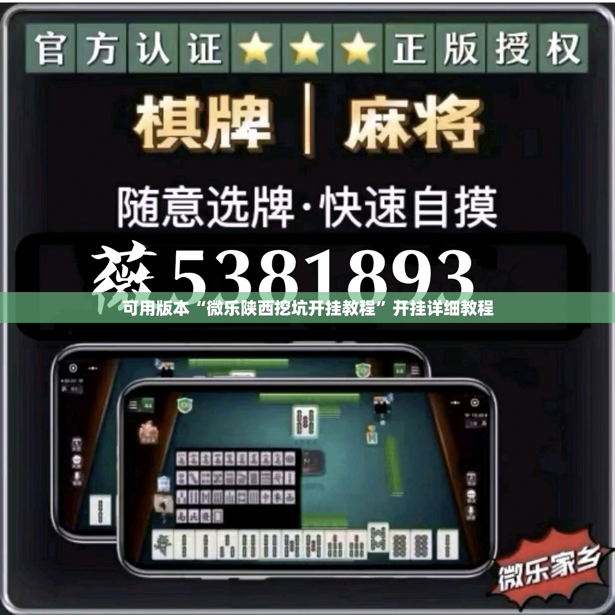 可用版本“微乐陕西挖坑开挂教程”开挂详细教程