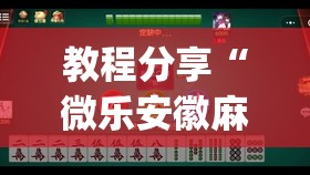 教程分享“微乐安徽麻将能开挂吗	”开挂(透视)辅助神器