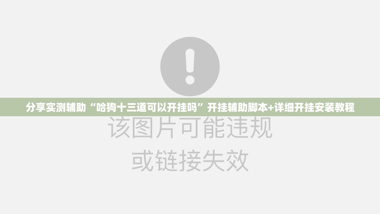 分享实测辅助“哈狗十三道可以开挂吗”开挂辅助脚本+详细开挂安装教程