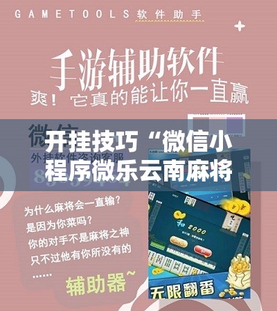 开挂技巧“微信小程序微乐云南麻将开挂免费软件”2026开挂教程步骤