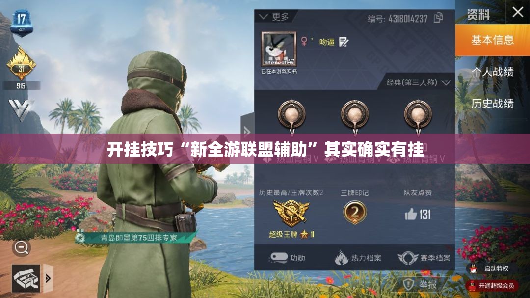 开挂技巧“新全游联盟辅助	”其实确实有挂