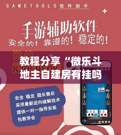 教程分享“微乐斗地主自建房有挂吗”(辅助神器)开挂详细教程