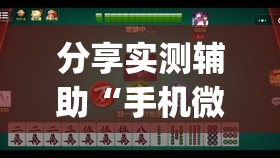 分享实测辅助“手机微乐麻将怎么才能赢”开挂(透视)辅助神器