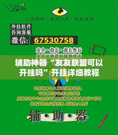 辅助神器“友友联盟可以开挂吗”开挂详细教程