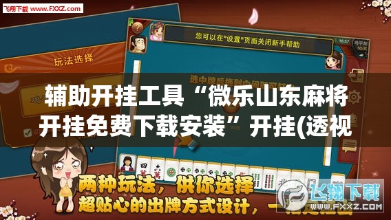 辅助开挂工具“微乐山东麻将开挂免费下载安装”开挂(透视)最新辅助详细