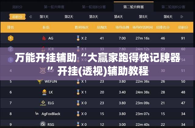 万能开挂辅助“大赢家跑得快记牌器”开挂(透视)辅助教程