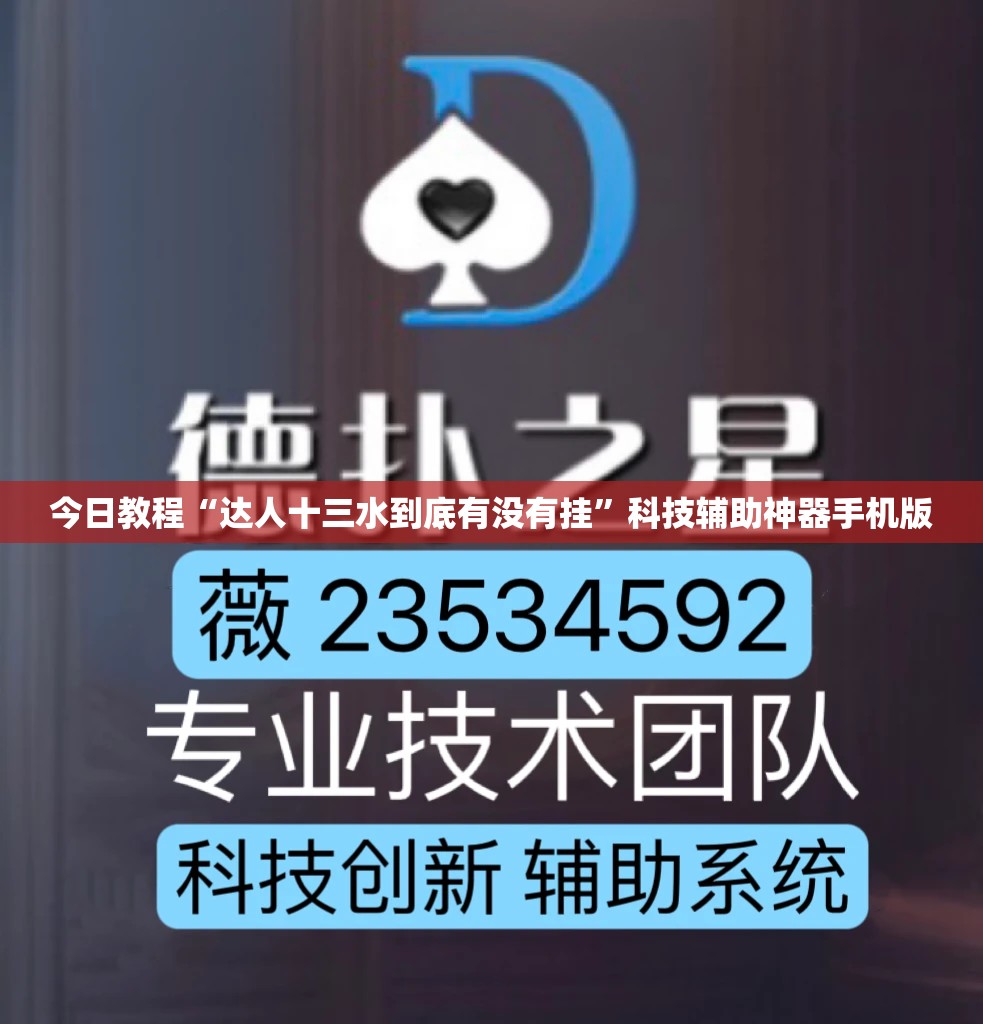 今日教程“达人十三水到底有没有挂	”科技辅助神器手机版
