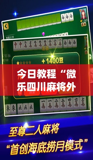 今日教程“微乐四川麻将外卦神器下载安装ios”(透视)其实确实有挂
