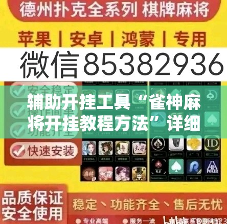 辅助开挂工具“雀神麻将开挂教程方法”详细外挂透视辅助软件教程
