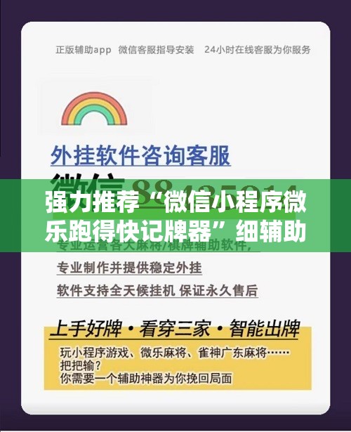 强力推荐“微信小程序微乐跑得快记牌器”细辅助教程分享