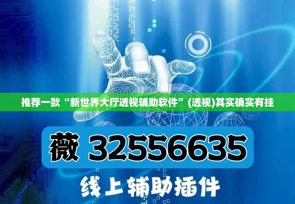 推荐一款“新世界大厅透视辅助软件	”(透视)其实确实有挂