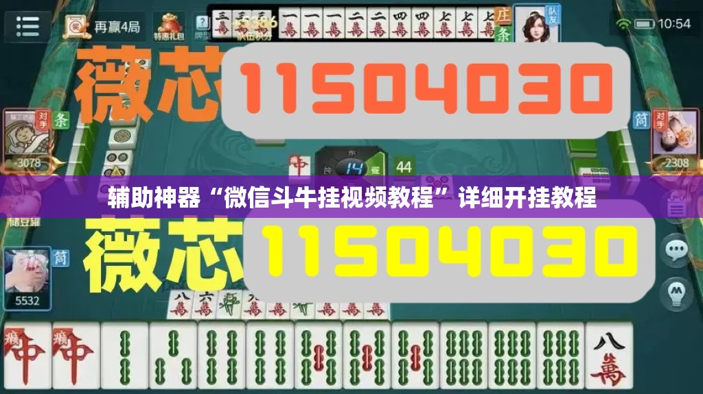 辅助神器“微信斗牛挂视频教程”详细开挂教程