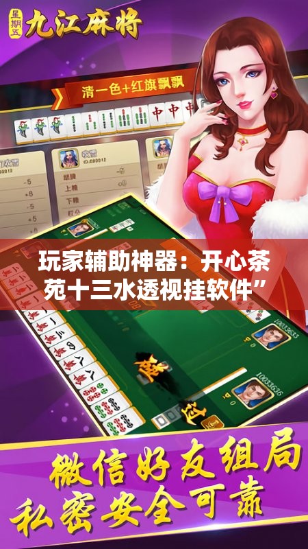 玩家辅助神器：开心茶苑十三水透视挂软件	”详细外挂透视辅助软件教程