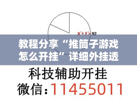 教程分享“推筒子游戏怎么开挂”详细外挂透视辅助软件教程