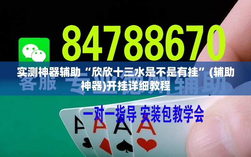 实测神器辅助“欣欣十三水是不是有挂”(辅助神器)开挂详细教程