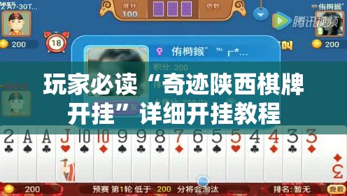 玩家必读“奇迹陕西棋牌开挂”详细开挂教程