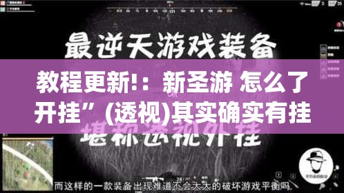教程更新!：新圣游 怎么了开挂”(透视)其实确实有挂