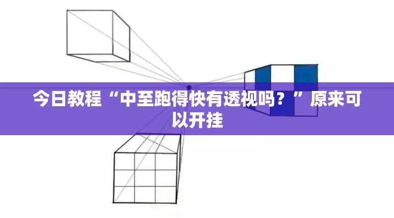 今日教程“中至跑得快有透视吗？”原来可以开挂