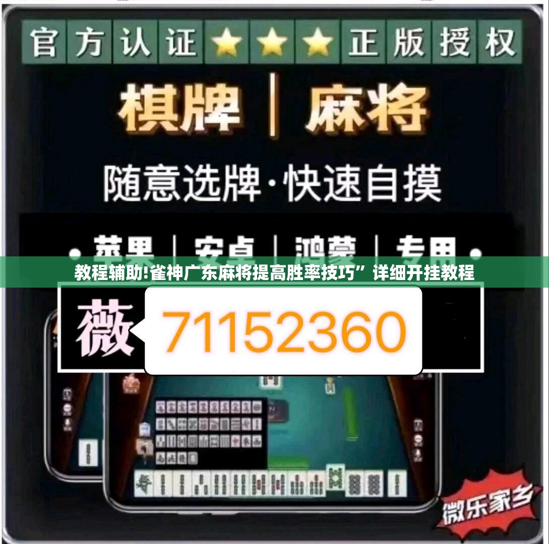 教程辅助!雀神广东麻将提高胜率技巧”详细开挂教程