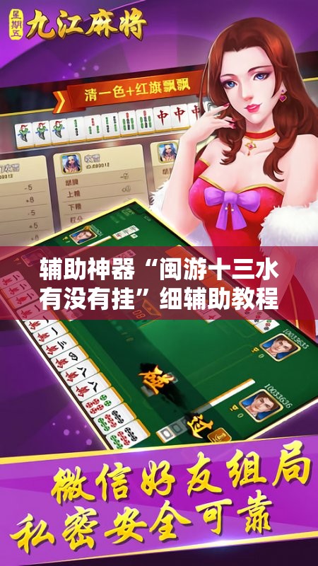 辅助神器“闽游十三水有没有挂”细辅助教程分享