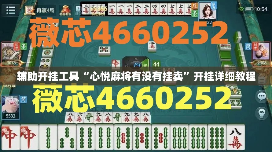 辅助开挂工具“心悦麻将有没有挂卖”开挂详细教程