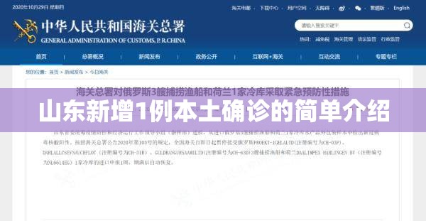山东新增1例本土确诊的简单介绍 山东新增1例本土确诊的简单介绍