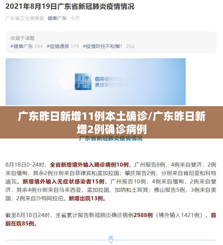 广东昨日新增11例本土确诊/广东昨日新增2例确诊病例 广东昨日新增11例本土确诊/广东昨日新增2例确诊病例