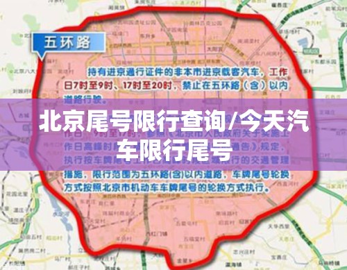 北京尾号限行查询/今天汽车限行尾号