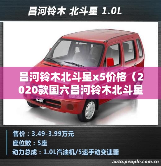昌河铃木北斗星x5价格（2020款国六昌河铃木北斗星x5）