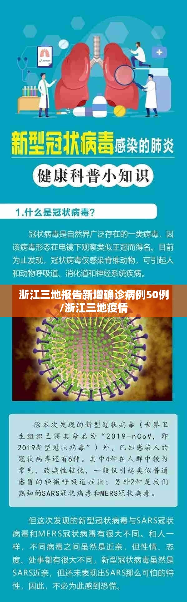 浙江三地报告新增确诊病例50例/浙江三地疫情