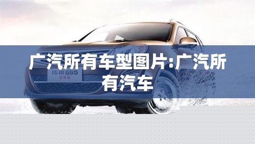 广汽所有车型图片:广汽所有汽车