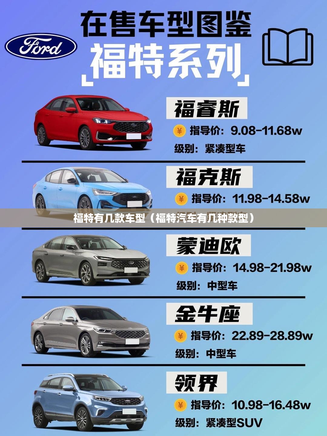 福特有几款车型（福特汽车有几种款型）