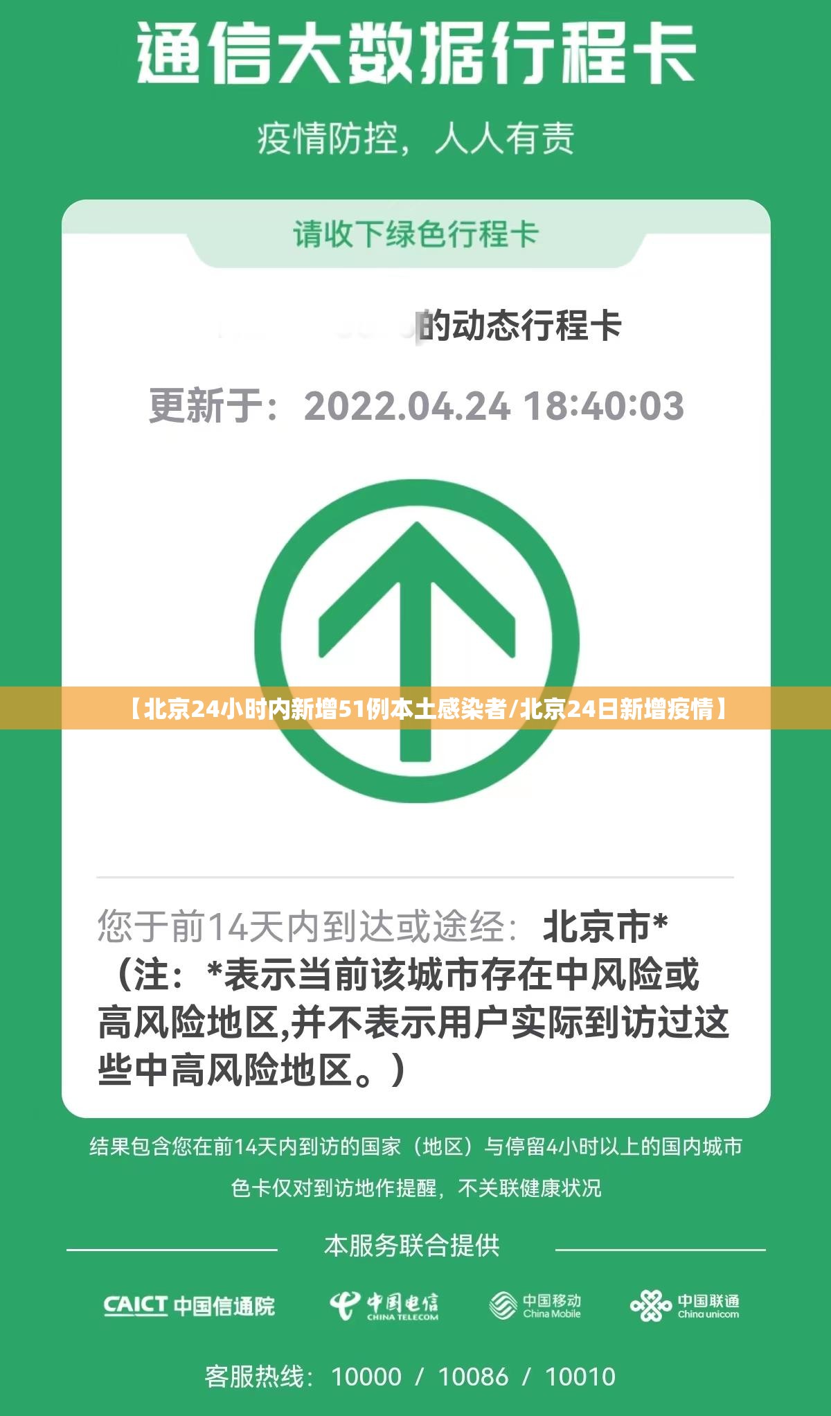 【北京24小时内新增51例本土感染者/北京24日新增疫情】