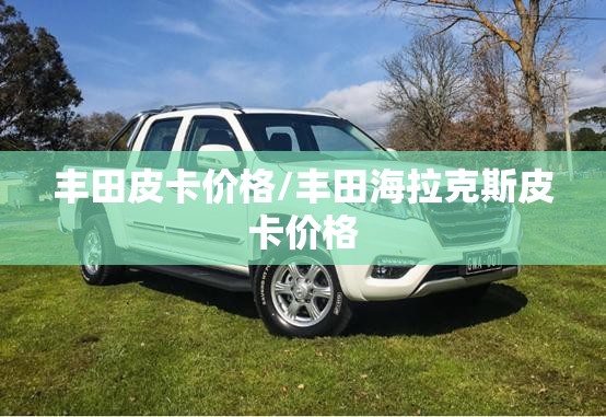 丰田皮卡价格/丰田海拉克斯皮卡价格