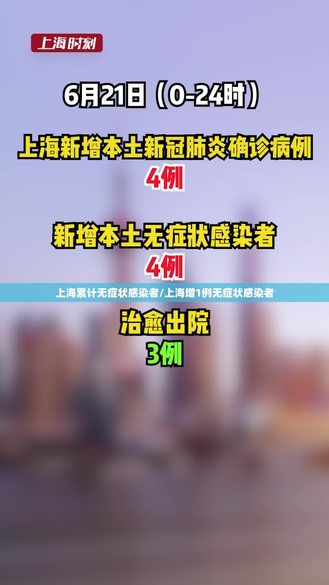 上海累计无症状感染者/上海增1例无症状感染者