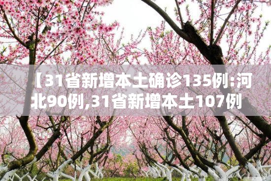 【31省新增本土确诊135例:河北90例,31省新增本土107例 河北90例】