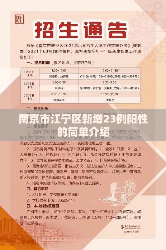 南京市江宁区新增23例阳性的简单介绍