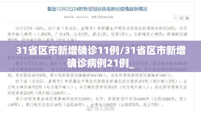 31省区市新增确诊11例/31省区市新增确诊病例21例_