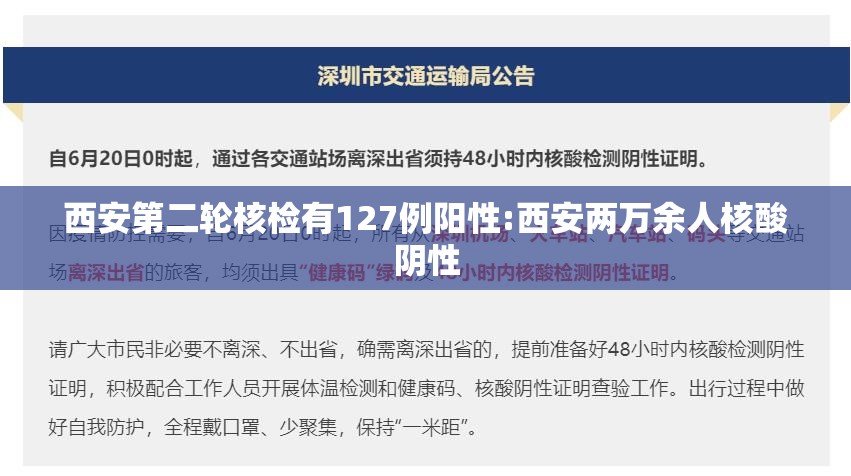 西安第二轮核检有127例阳性:西安两万余人核酸阴性