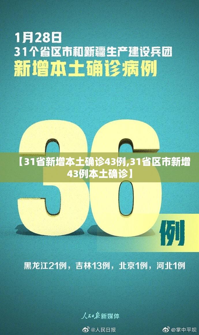 【31省新增本土确诊43例,31省区市新增43例本土确诊】