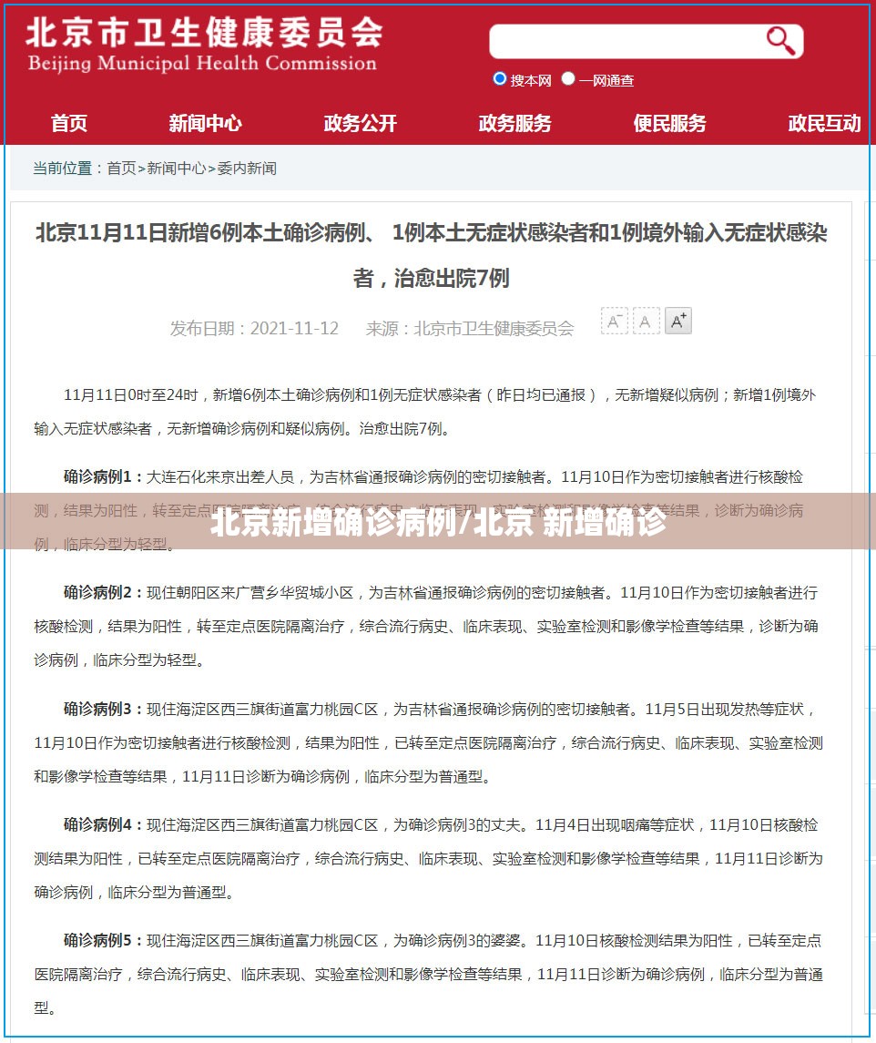 北京新增确诊病例/北京 新增确诊