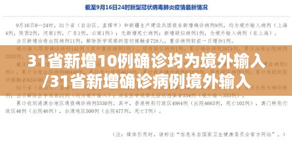 31省新增10例确诊均为境外输入/31省新增确诊病例境外输入 31省新增10例确诊均为境外输入/31省新增确诊病例境外输入
